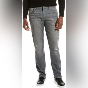 NWT HUDSON Blake Slim Straight Leg Jeans in Bronx Gray